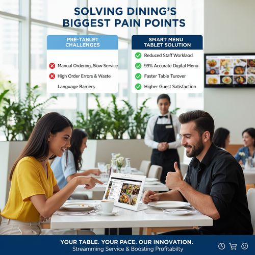 के बारे में नवीनतम कंपनी का मामला दुबई में रेस्टोरेंट ऑर्डर करने वाले टैबलेट के साथ खानपान की दक्षता को फिर से आविष्कार करना