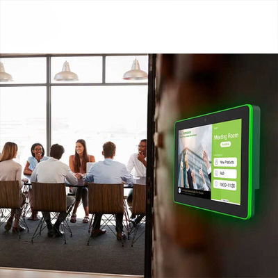 10आरके3566 सीपीयू और चार पक्षीय एलईडी लाइट बार के साथ.1 इंच स्मार्ट होम टैबलेट - वॉल माउंट एंड्रॉइड कंट्रोल स्क्रीन