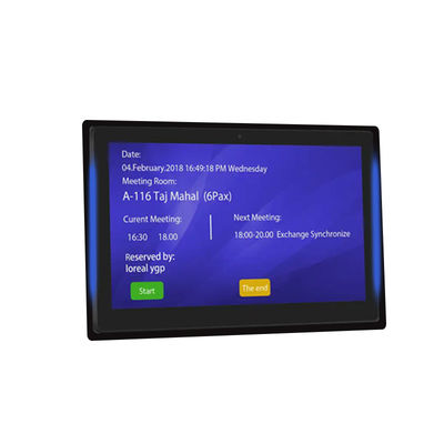 10.1इंच RK3399 2+16GB वॉल माउंटेड कॉन्फ्रेंस रूम टैबलेट एनएफसी पीओई मीटिंग रूम बुकिंग सिस्टम दोनों तरफ की रोशनी के साथ