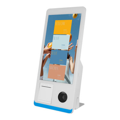 15.6 इंच CE ROHS प्रमाणित इनडोर पेमेंट कियोस्क पीओएस टर्मिनल एसडीके फंक्शन और प्रिंटर के साथ