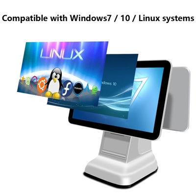 उत्पाद नकद टर्मिनल 15.6 इंच एंड्रॉयड पीओएस ऑल इन वन सुपरमार्केट मिनी कैश रजिस्टर रंग प्रिंटर आउटपुट के साथ