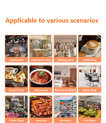 5.45 इंच एंड्रॉइड सिस्टम मोबाइल पीओएस मशीन हैंडहेल्ड स्मार्ट कैशियर टर्मिनल प्रिंटर आउटपुट टाइप मोनोक्रोम और वाईफाई के साथ