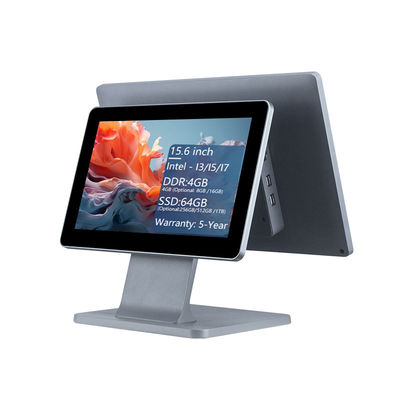4GB DDR3 मेमोरी 15.6 इंच पॉइंट ऑफ़ सेल POS टर्मिनल रेस्तरां के लिए ऑल इन वन टच POS मशीन विंडोज POS सिस्टम