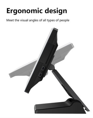 खुदरा और रेस्तरां के लिए 15.1/15.6 इंच टच स्क्रीन POS मशीन NFC भुगतान कैश रजिस्टर