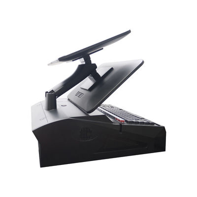 15.6 इंच डुअल स्क्रीन टच ऑल इन वन पीओएस सिस्टम कैश दराज और बिल्ट इन 58 मिमी प्रिंटर 2GB RAM सुपरमार्केट के साथ