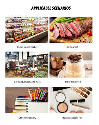 15.6 इंच डुअल स्क्रीन टच ऑल इन वन पीओएस सिस्टम कैश दराज और बिल्ट इन 58 मिमी प्रिंटर 2GB RAM सुपरमार्केट के साथ