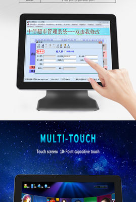CE ROHS स्वीकृत OEM रेस्तरां खुदरा बिलिंग प्रिंटर टच पॉस कैशियर मशीन POS टर्मिनल कैश रजिस्टर ऑल इन वन POS सिस्टम