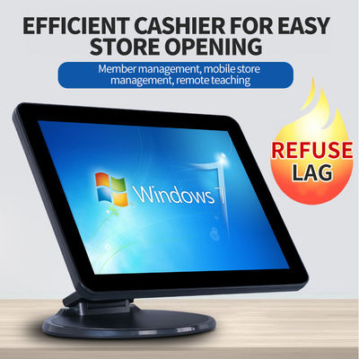 रेस्टोरेंट ऑर्डर थर्मल प्रिंटर रिज़ॉल्यूशन विन/एंड्रॉयड पीओएस कैश रजिस्टर के साथ 13.3/15.6 इंच 1366*768 रिज़ॉल्यूशन