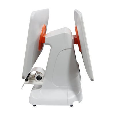 ऑल इन वन कोर व्हाइट यूएसबी3.0 इंटरफेस स्कैनर चेक कैश रजिस्टर पोस टर्मिनल सिस्टम 80 मिमी प्रिंटर और 15.6 इंच एलसीडी के साथ