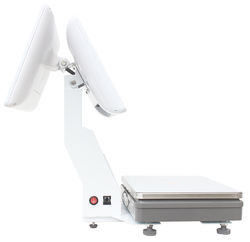 15.4 इंच डुअल स्क्रीन विंडोज टच ऑल इन वन स्केल वेजिंग पीओएस सुपरमार्केट होटल का अल्टीमेट पीओएस समाधान वाईफाई/बीटी के साथ