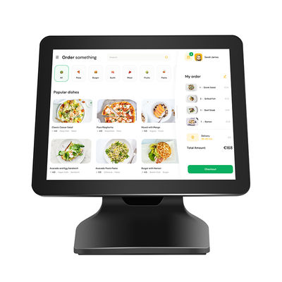 15.6" 8+256GB बड़ी मेमोरी पॉस कैश रजिस्टर 1080P विंडोज10 टच स्क्रीन POS मशीन कस्टमर डिस्प्ले के साथ