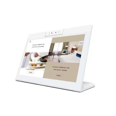 डेस्कटॉप 10.1 इंच एल आकार का एंड्रॉइड टैबलेट पीसी वाईफाई एनएफसी टच स्क्रीन क्वाड कोर स्मार्ट ऑफिस सेल्फ-सर्विस कियोस्क बिजनेस उपयोग