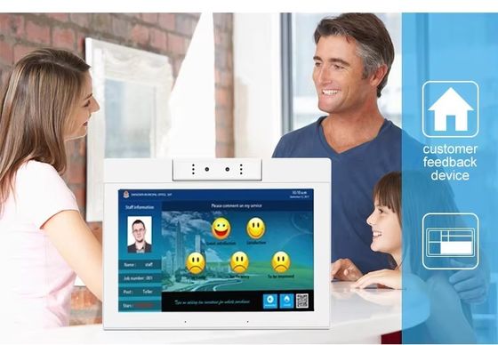 डेस्कटॉप 10.1 इंच एल आकार का एंड्रॉइड टैबलेट पीसी वाईफाई एनएफसी टच स्क्रीन क्वाड कोर स्मार्ट ऑफिस सेल्फ-सर्विस कियोस्क बिजनेस उपयोग