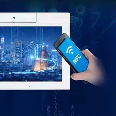 डेस्कटॉप 10.1 इंच एल आकार का एंड्रॉइड टैबलेट पीसी वाईफाई एनएफसी टच स्क्रीन क्वाड कोर स्मार्ट ऑफिस सेल्फ-सर्विस कियोस्क बिजनेस उपयोग