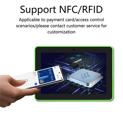 8 - इंच वॉल माउंटेड एंड्रॉइड टैबलेट पीसी POE NFC वाईफाई टच स्क्रीन स्मार्ट होम मीटिंग रूम बुकिंग होटल शेड्यूलिंग के लिए 4 - साइड एलईडी लाइट्स के साथ