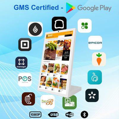 15.6 इंच L आकार ऑक्टा क्वाड RK3576S एंड्रॉयड टैबलेट पीसी व्यापार कियोस्क अंतर्निहित बैटरी