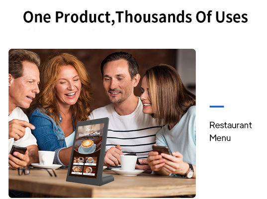 13.3 इंच आरके3568 एल आकार का डेस्कटॉप एंड्रॉइड टैबलेट पीसी पीओई बिजनेस कियोस्क रेस्तरां ऑर्डरिंग