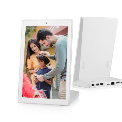 8 इंच का L आकार का बिजनेस कियोस्क टच स्क्रीन एंड्रॉयड टैबलेट पीसी ग्राहक सेवा होटल रेस्तरां के लिए प्रतिक्रिया