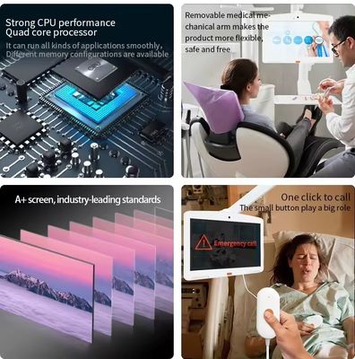 वॉल माउंट 13.3 इंच 1080p स्वास्थ्य सेवा वाईफाई सिम कार्ड सोल्ट एंड्रॉयड टैबलेट पीसी अस्पताल के लिए नर्स कॉल सिस्टम