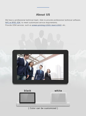 वॉल माउंट 32 इंच डिजिटल साइनेज विज्ञापन डिस्प्ले एंड्रॉइड टैबलेट पीसी POE NFC वाईफाई फंक्शन