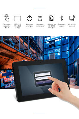 वॉल माउंट 32 इंच डिजिटल साइनेज विज्ञापन डिस्प्ले एंड्रॉइड टैबलेट पीसी POE NFC वाईफाई फंक्शन