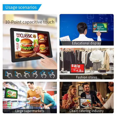 रेस्तरां और कैफे के लिए RK3566 एंड्रॉयड प्लेटफॉर्म के साथ 24-इंच वॉल माउंट डिजिटल मेनू बोर्ड