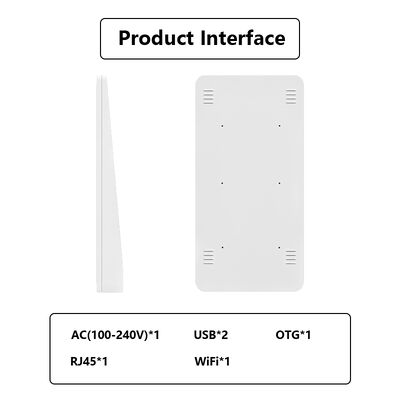 32 इंच एंड्रॉयड 14 इंडोर एसडीके वॉल माउंट एआई डिजिटल साइनेज विज्ञापन टच स्क्रीन पोस्टर डिस्प्ले वर्चुअल मानव दुकान हॉट