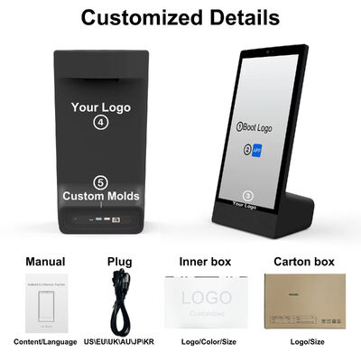 एल प्रकार डेस्कटॉप 15.6 इंच 1920x1080 एंड्रॉयड 15 टैबलेट पीसी वाई-फाई एनएफसी क्षमता टच स्क्रीन 10000mah ऑक्टा कोर फास्ट फूड स्पीकर के साथ अन्य