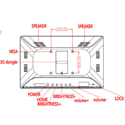 8GB ROM WIFI RJ45 POE 15.6 इंच ऑल इन वन टच स्क्रीन पीसी अल्ट्रा थिन