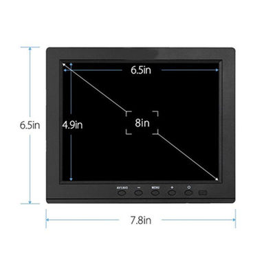 हॉपस्टार 8-इंच एलसीडी सीसीटीवी मॉनिटर बीएनसी, एवी, एचडीएमआई और यूएसबी इनपुट के साथ