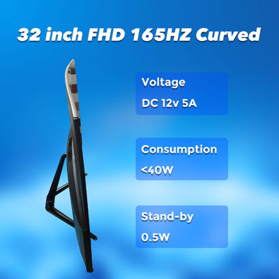 FCC 165HZ 350cd/M2 गेमिंग डेस्कटॉप मॉनिटर Usd एचडीएमआई डीपी इंटरनेट कैफे के लिए