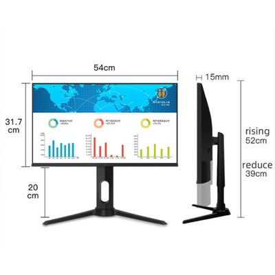 फ्रेमलेस 1ms 144hz 24 इंच गेमिंग मॉनिटर / फ्रीसिंक 24 इंच डेस्कटॉप मॉनिटर
