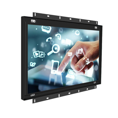 कियोस्क 15 इंच DC12v ओपन फ्रेम टच स्क्रीन मॉनिटर VGA HDMI USB