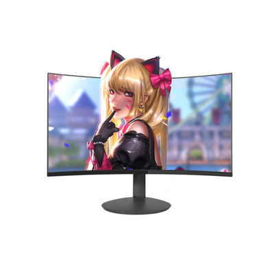 ब्लैक डेस्कटॉप 2ms 1080p 60hz घुमावदार मॉनिटर / एलसीडी पीसी मॉनिटर