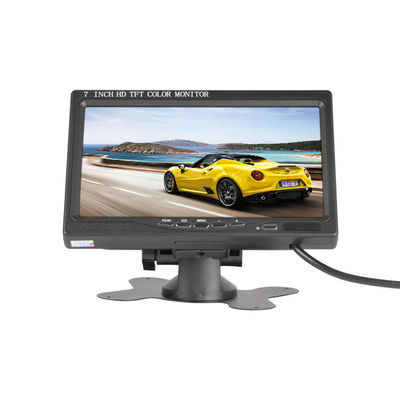 12-24V 800x480 7 इंच एलसीडी कार मॉनिटर 2AV वीडियो के साथ सन विजर