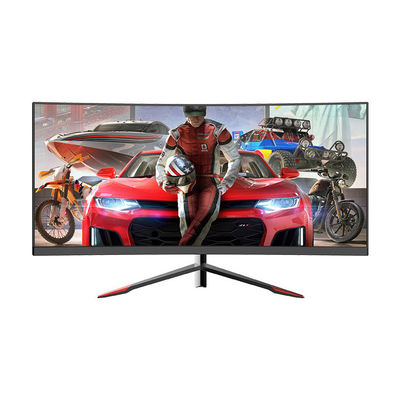 1800R 30 इंच अल्ट्रावाइड घुमावदार मॉनिटर उच्च परिभाषा 8 बिट 2560x1080 फ्रेम रहित