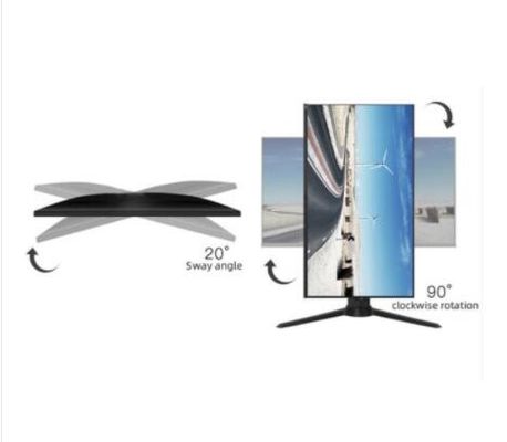 फ्रेमलेस आईपीएस गेमिंग डेस्कटॉप मॉनिटर 1ms फ्री सिंक 24 इंच 144hz मॉनिटर