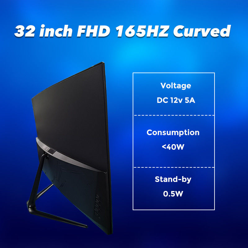 FCC 165HZ 350cd/M2 गेमिंग डेस्कटॉप मॉनिटर Usd एचडीएमआई डीपी इंटरनेट कैफे के लिए