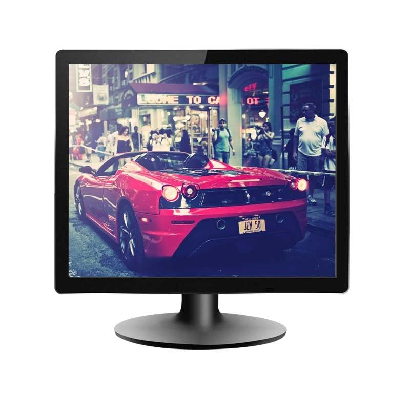 स्क्वायर 250cd/M2 19 इंच एलईडी मॉनिटर, 1280x1024 एलईडी कंप्यूटर डिस्प्ले