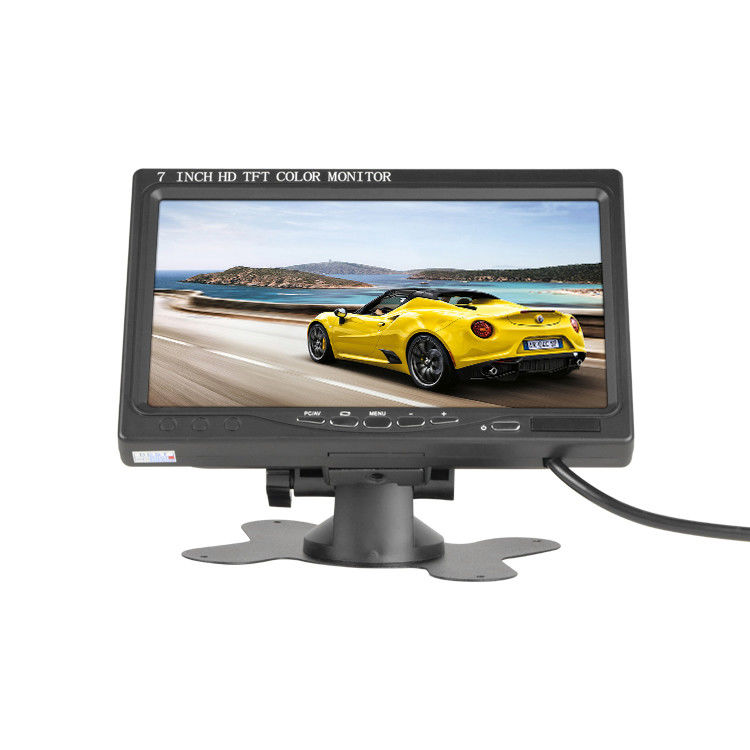 12-24V 800x480 7 इंच एलसीडी कार मॉनिटर 2AV वीडियो के साथ सन विजर