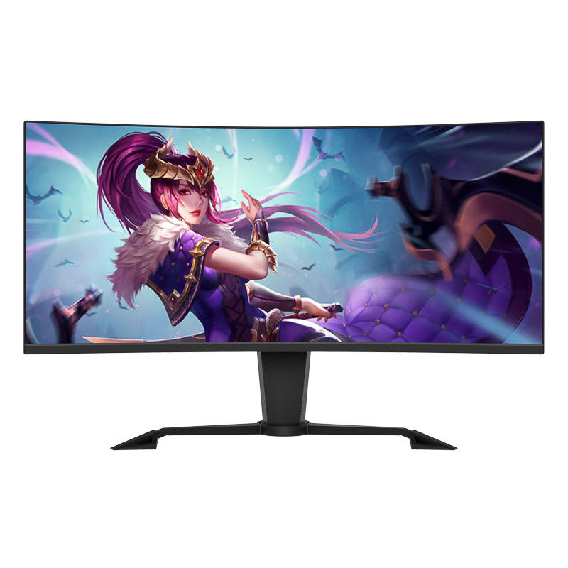घुमावदार 4k 144hz 34 इंच गेमिंग डेस्कटॉप मॉनिटर सुपर वाइड 1ms फ्रीसिंक